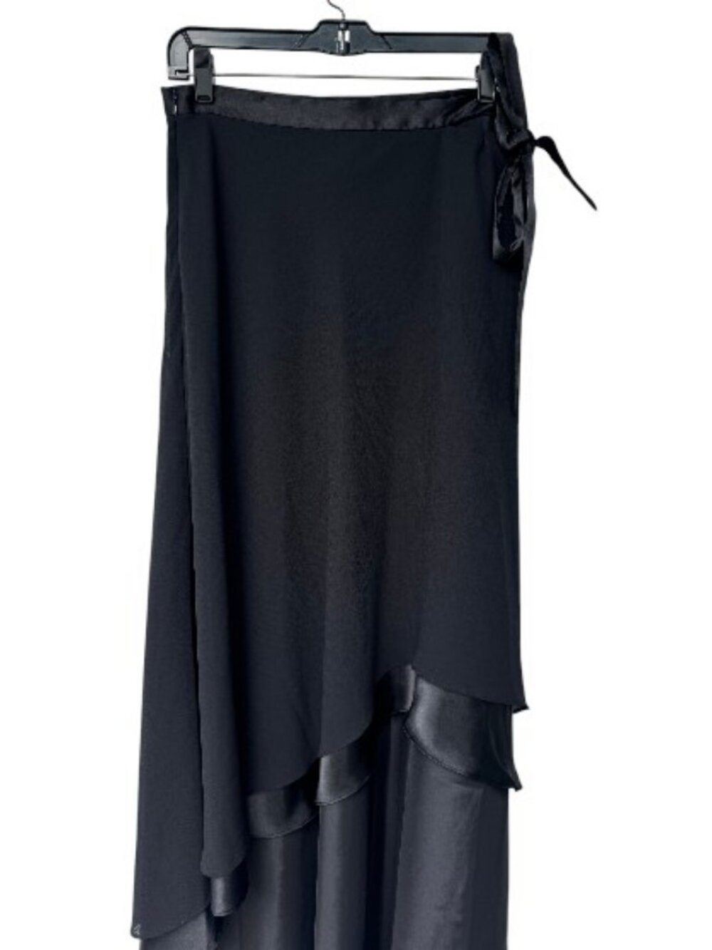 Joseph Ribkoff A-line asymmetrical maxi skirt black women's size 12 - Picture 2 of 6